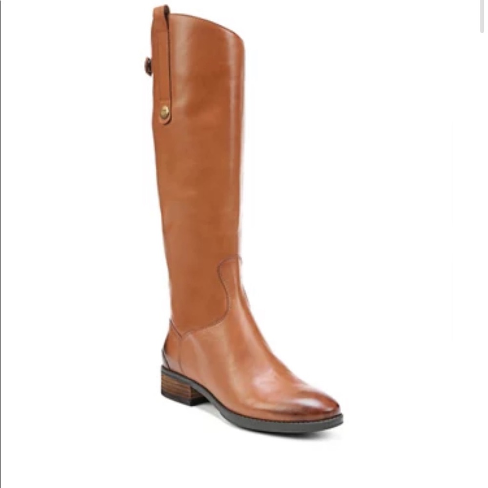 Sam Edelman Penny 2 boots whiskey 10 wide calf